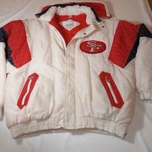 90s San Francisco 49ers parka jacket Size small